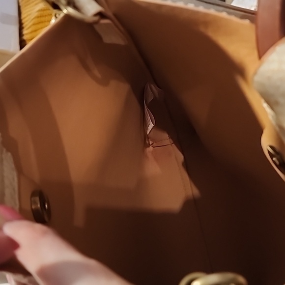 Anthropologie Rattan/Straw Satchel/Crossbody - Picture 3 of 3